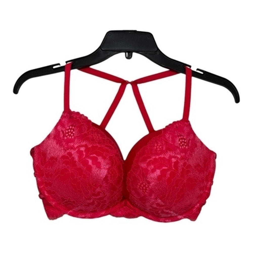 La Senza Beyond Sexy Classic Plunge Padded Bra Fuchsia Pink Size 36DDD